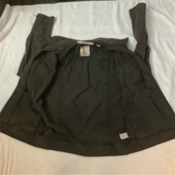 VTG Guess Jeans Brown Band/Military Flesh & Blood Jacket L Flawed Bikercore Punk - Picture 5 of 15